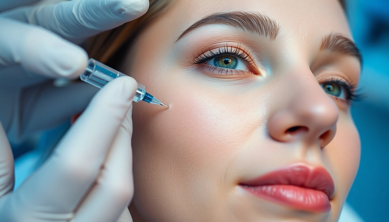 Botox Behandlung: Patient erhält eine professionelle Botox-Injektion für glatte Haut in einer modernen Klinik.