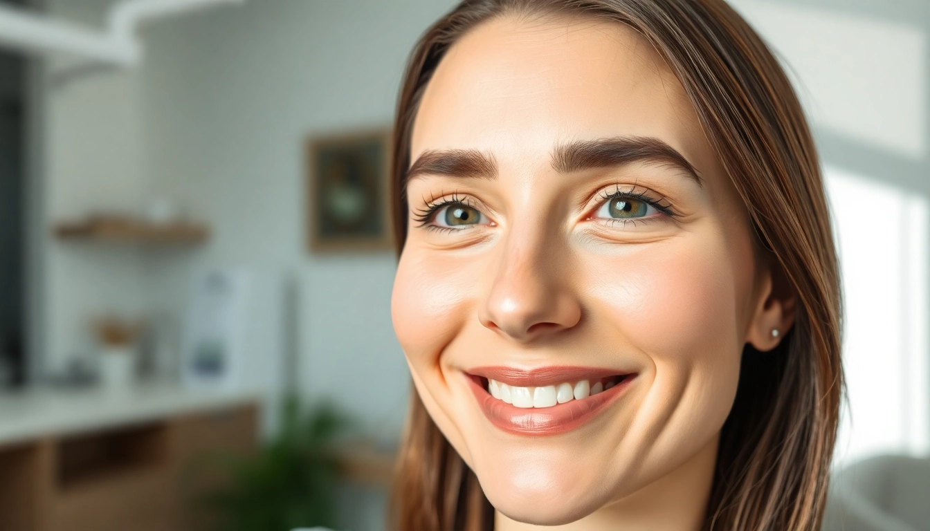 Oberlidstraffung Zürich: patient with refreshed, youthful eyes after eyelid lift, confident expression.