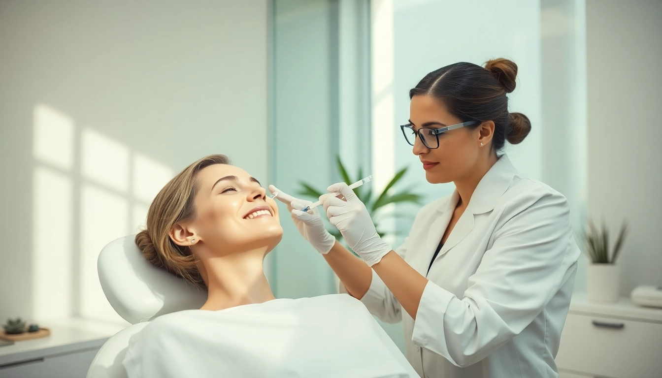Botox Zürich: Skilled specialist performing facial injection for natural anti-aging results in Zurich clinic.