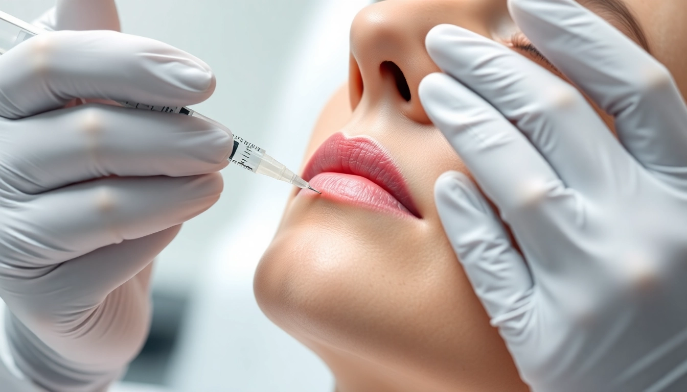 Fettwegspritze Zürich: Experienced specialist administering an injection for targeted fat reduction in a modern clinic setting.
