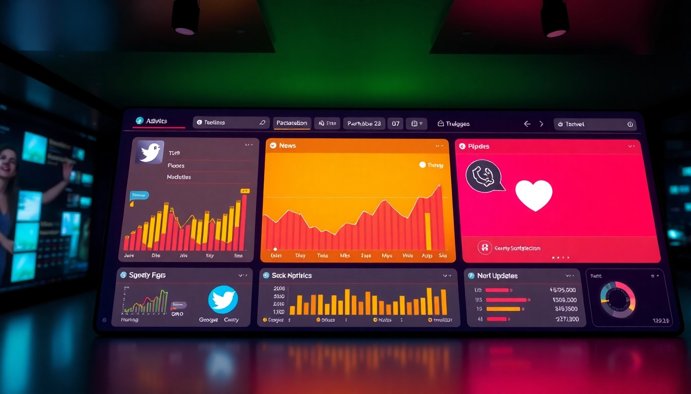 Social Media Industry News updates on a digital analytics dashboard for digital marketing