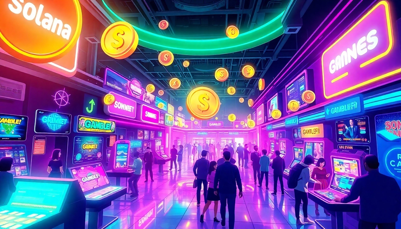 Solana Meme Coin powered gaming platform showcasing community engagement and GambleFi